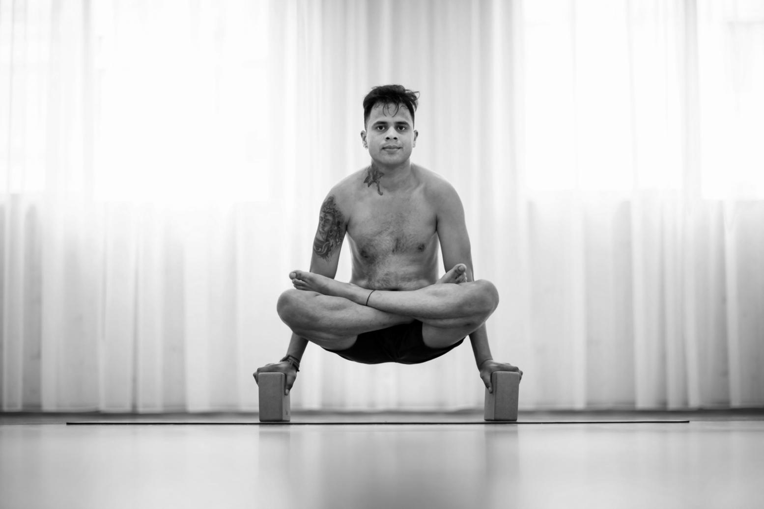 Exercice de respiration en yoga